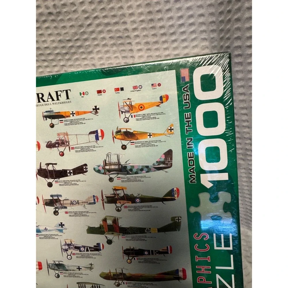 World War I Aircraft WWI - 1000 Pieces Jigsaw Puzzle New Factory Sealed History